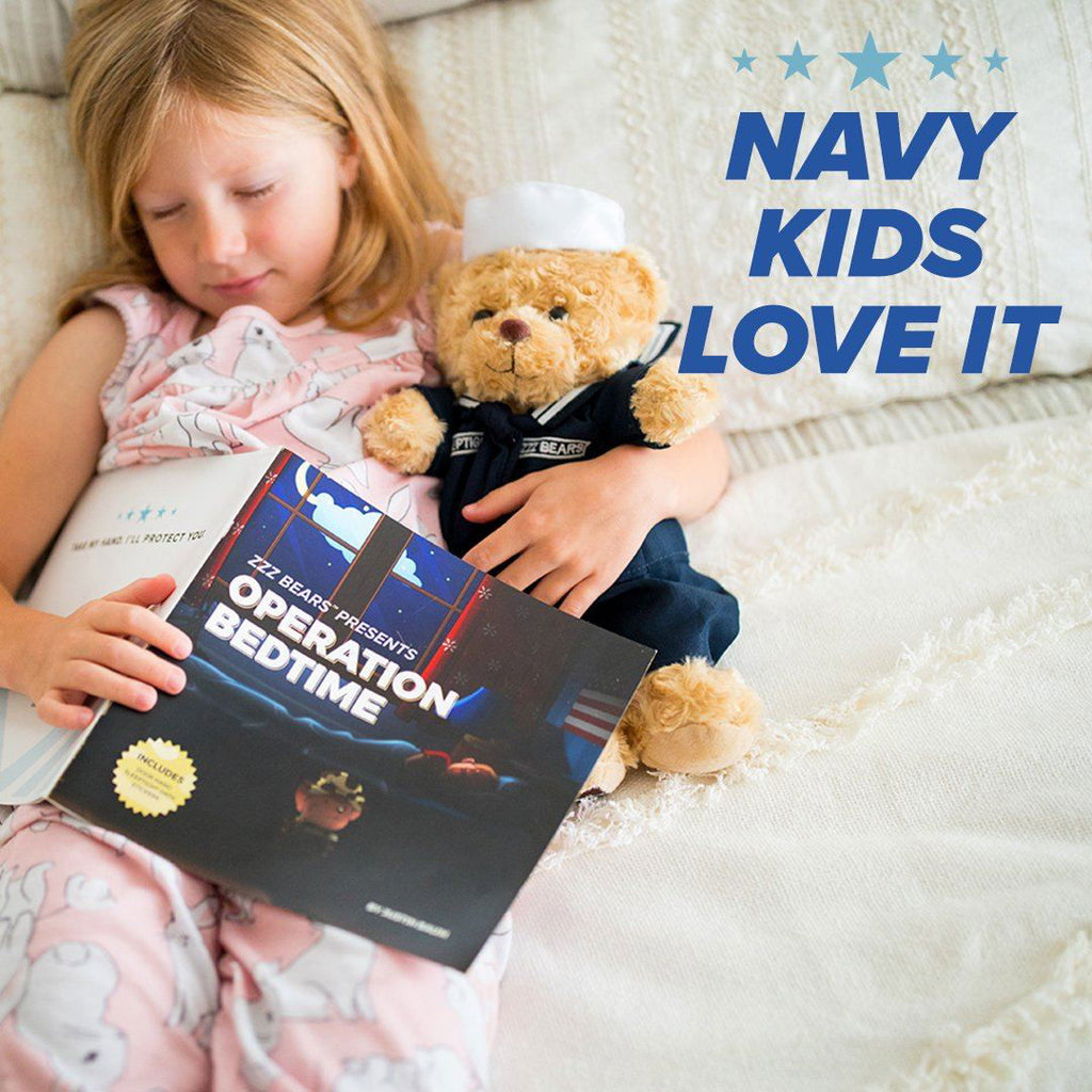 Navy Teddy Bear Personalized Bundle